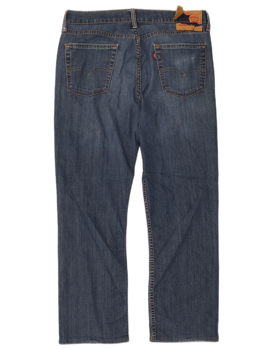 Męskie jeansy Levi's 514 Straight W34 L32 Niebieskie bawełniane