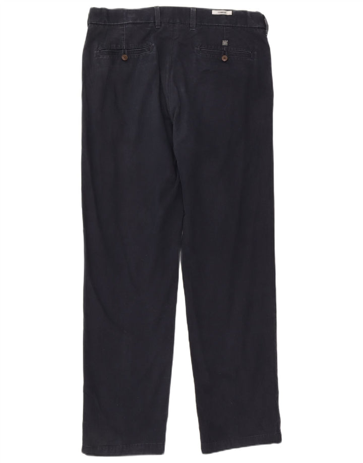Męskie spodnie typu chino Regular Marks & Spencer W36 L33 Granatowa bawełna