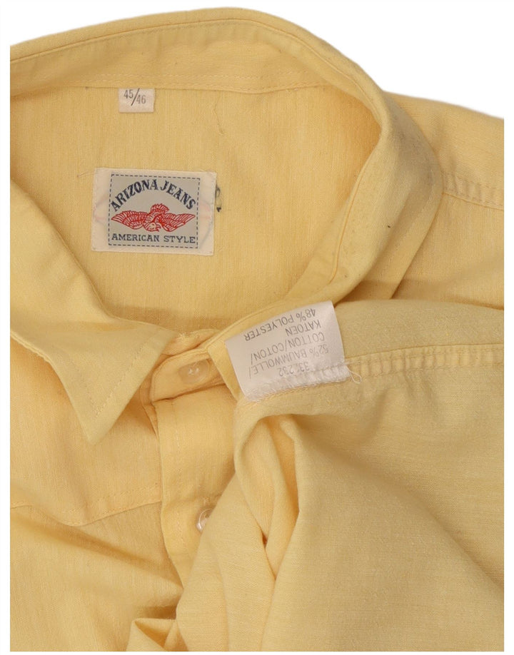 Koszula męska ARIZONA JEANS Rozmiar 45/46 XL Żółta, bawełniana