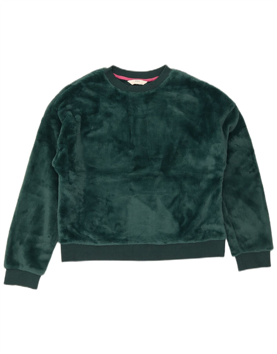 Marks & Spencer Damska bluza oversize typu Crop, UK 10, mała, zielona