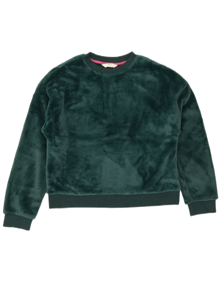 Marks & Spencer Damska bluza oversize typu Crop, UK 10, mała, zielona