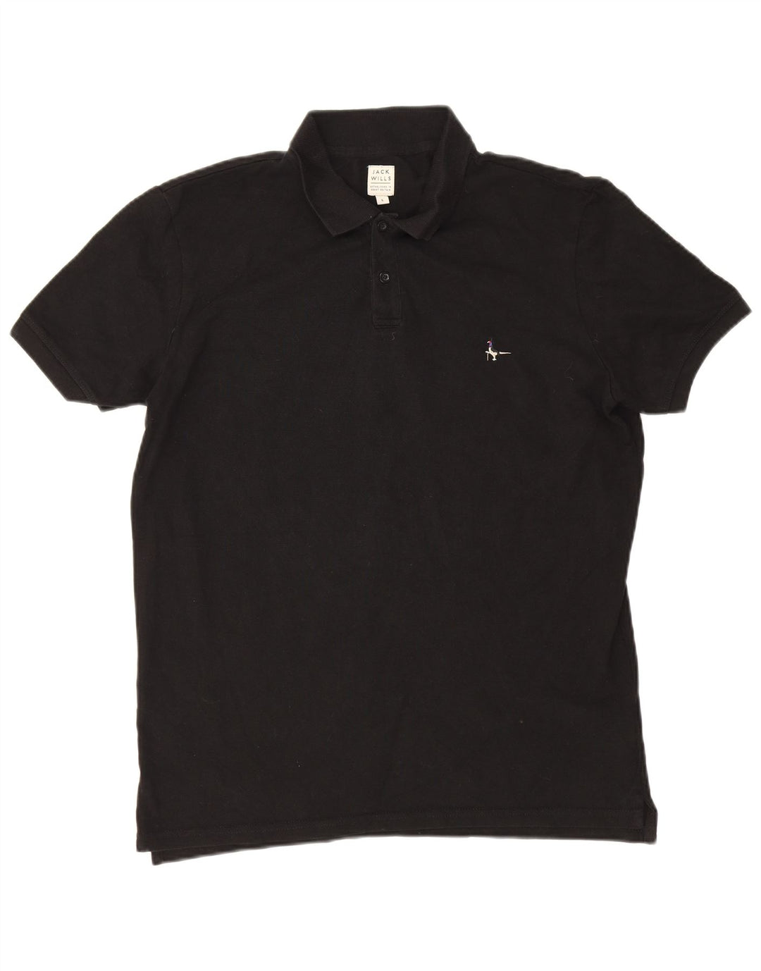 Męska koszulka polo Jack Wills, duża, czarna, bawełniana