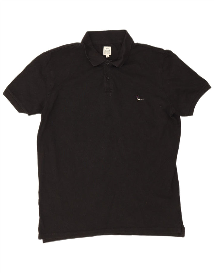 Męska koszulka polo Jack Wills, duża, czarna, bawełniana