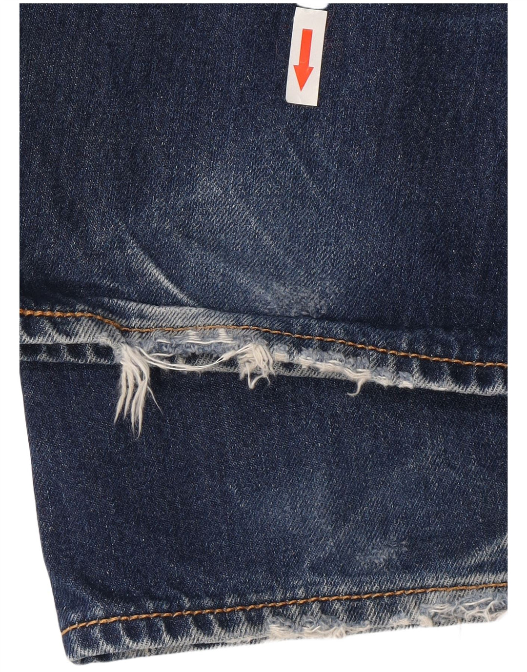 Męskie dżinsy Levi's 501 Straight W38 L30 Granatowa bawełna