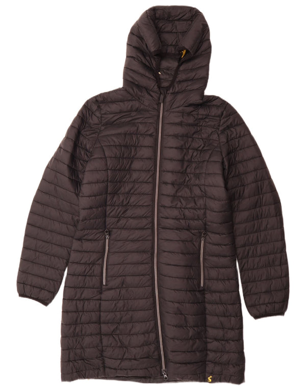 Joules Mens Hooded Padded Coat UK 12 Medium Black Polyamide