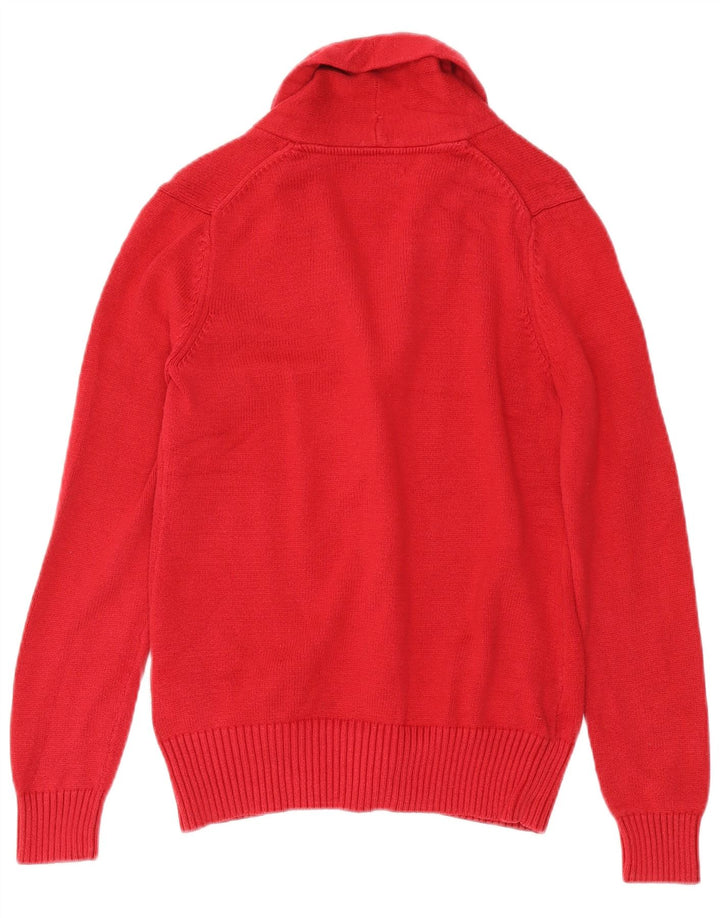 Sweter damski Tommy Hilfiger UK 12, średni czerwony, bawełniany