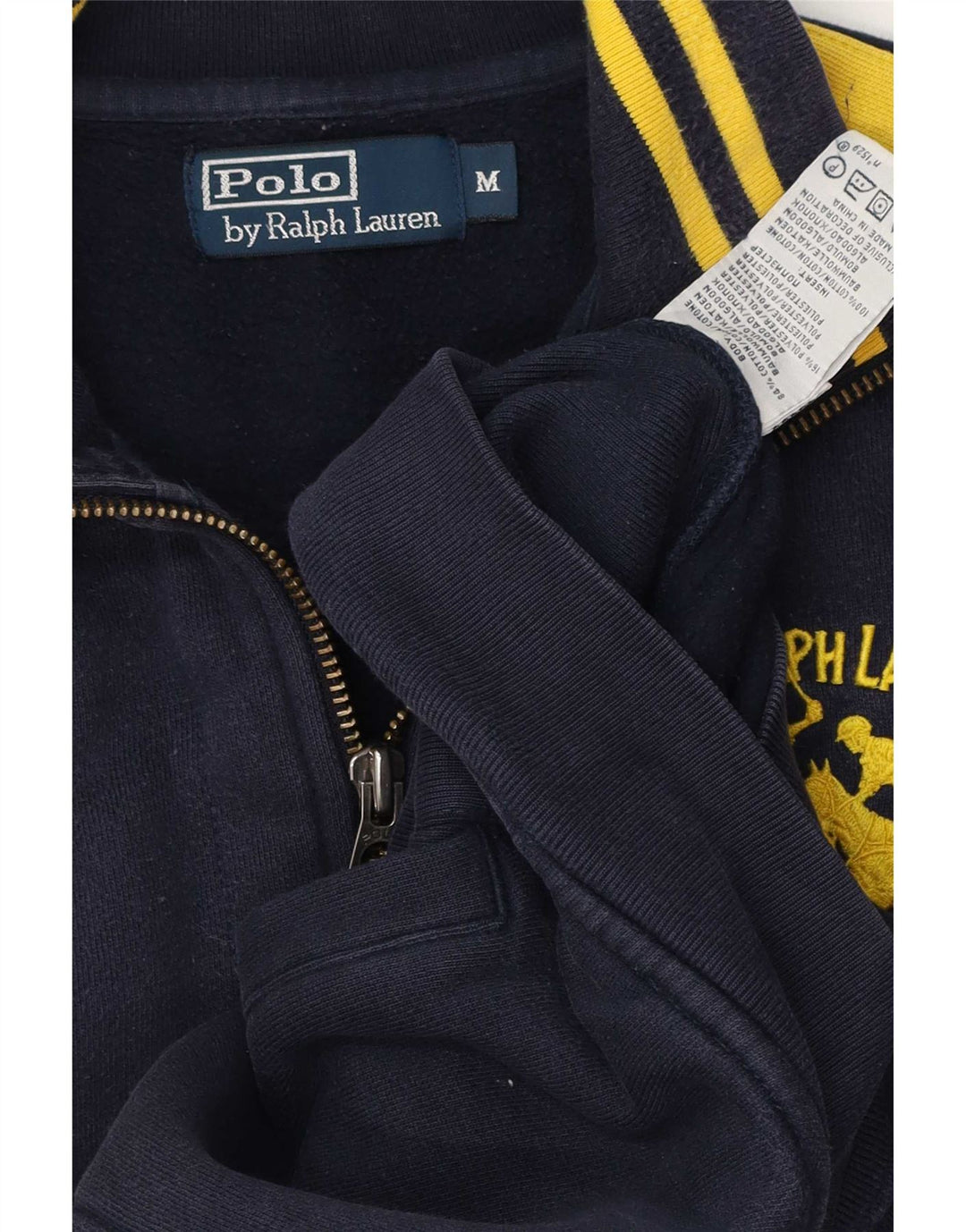 Męska kurtka dresowa Polo Ralph Lauren, średnia granatowa, blok kolorów