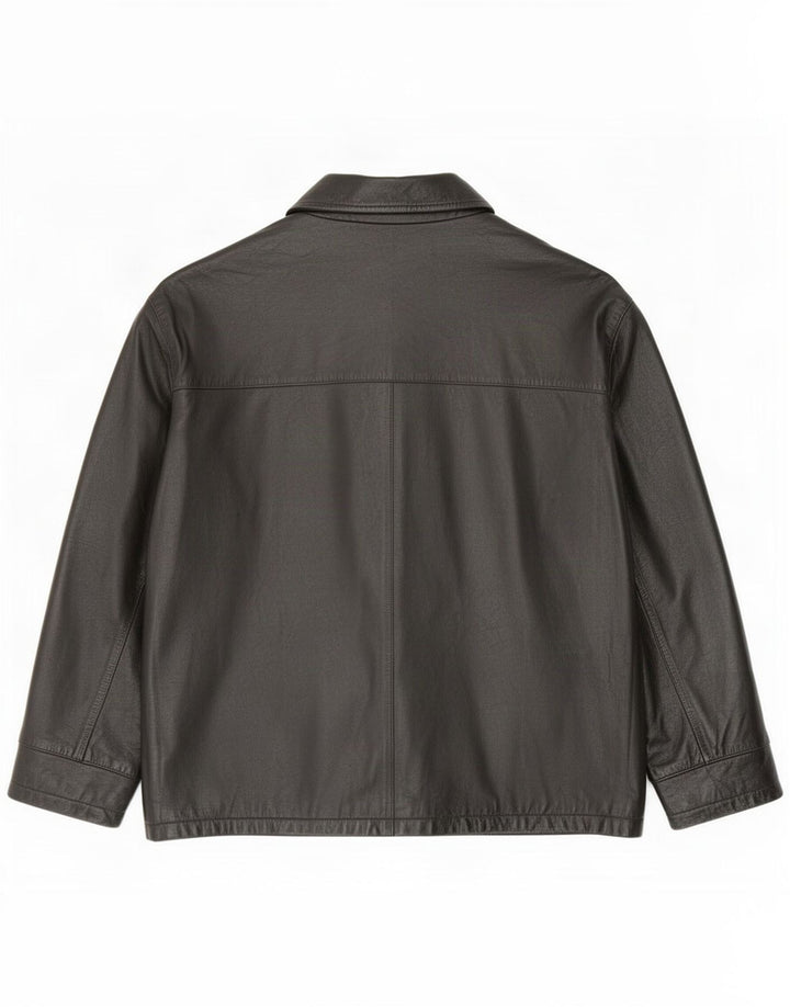 Męska kurtka skórzana James Dillon UK 42 XL czarna