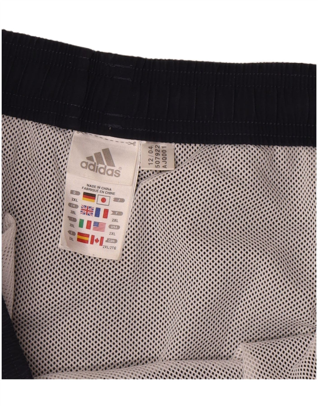 Męskie spodenki kąpielowe Adidas 2XL granatowe, poliestrowe