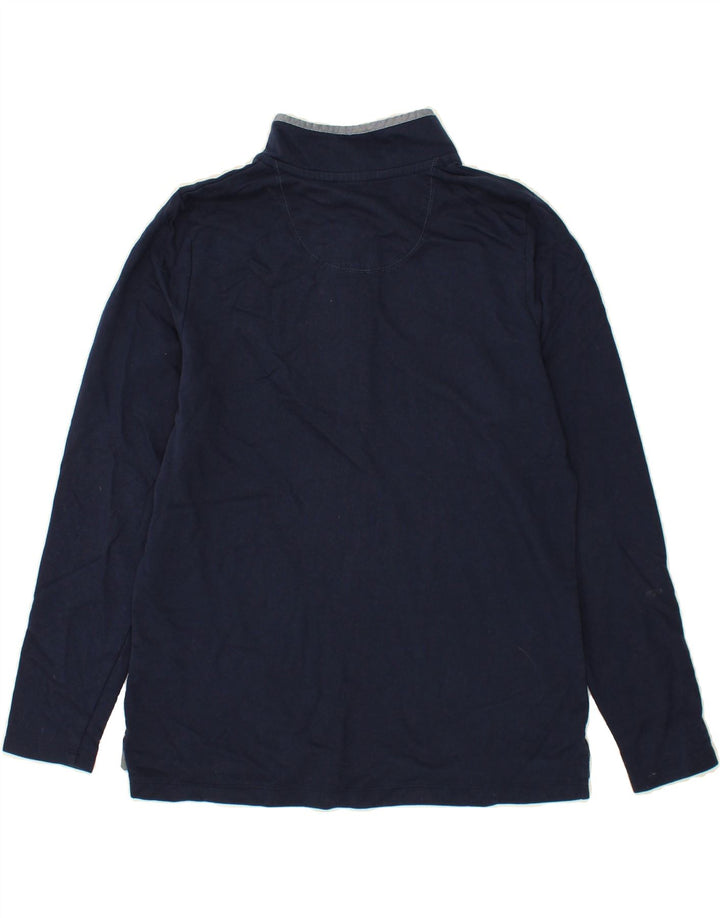 L.L.BEAN Womens Longline Sweatshirt Jumper UK 14 Medium Navy Blue Vintage L.L.Bean and Second-Hand L.L.Bean from Messina Hembry 