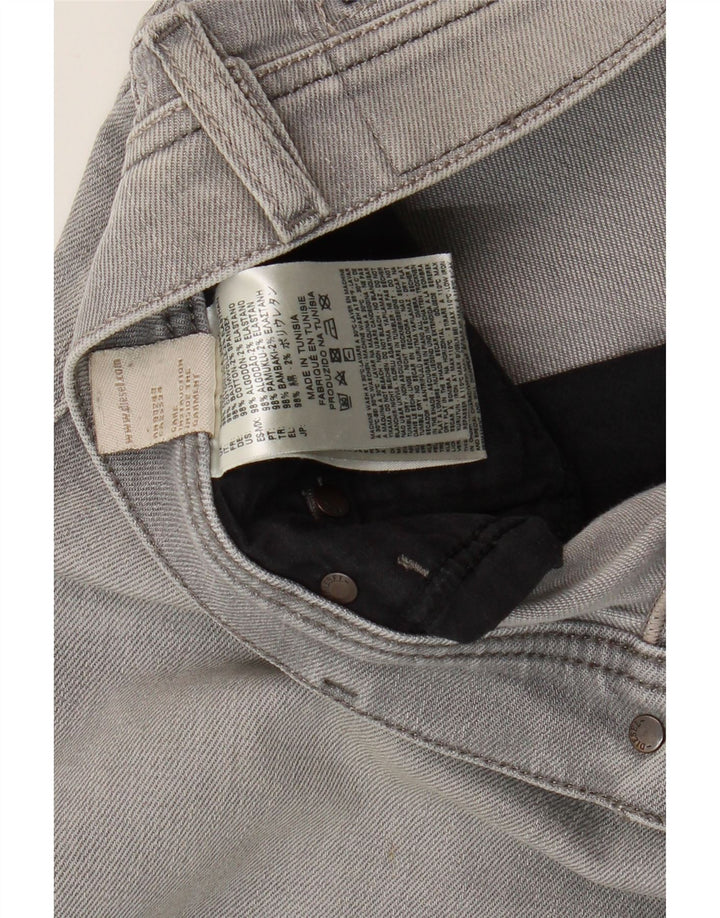 Męskie jeansy Diesel Slim W31 L30 Szara bawełna