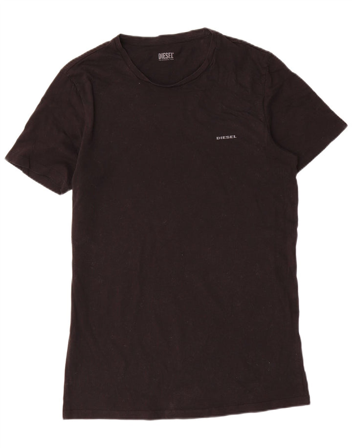 T-shirt męski Diesel, duży, czarny, bawełniany
