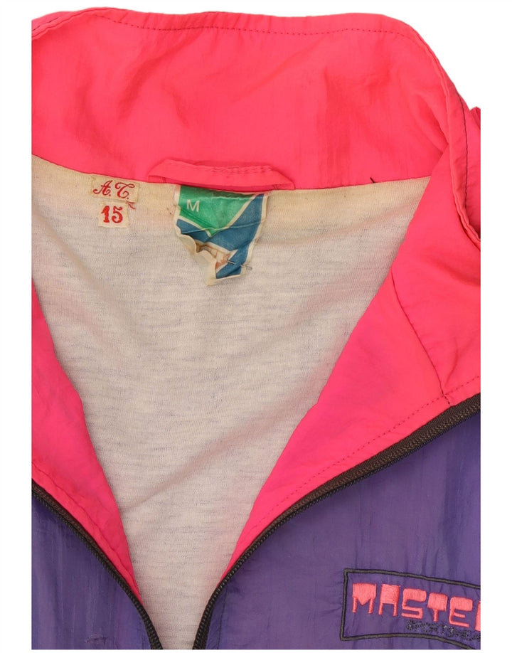 Męska kurtka dresowa Master, średnia, wielobarwna, z blokami kolorów, poliamid