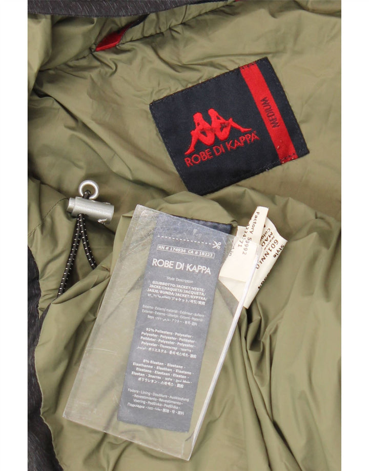 Męska wyściełana kurtka Anorak z kapturem Kappa UK 38 Średni szary poliester