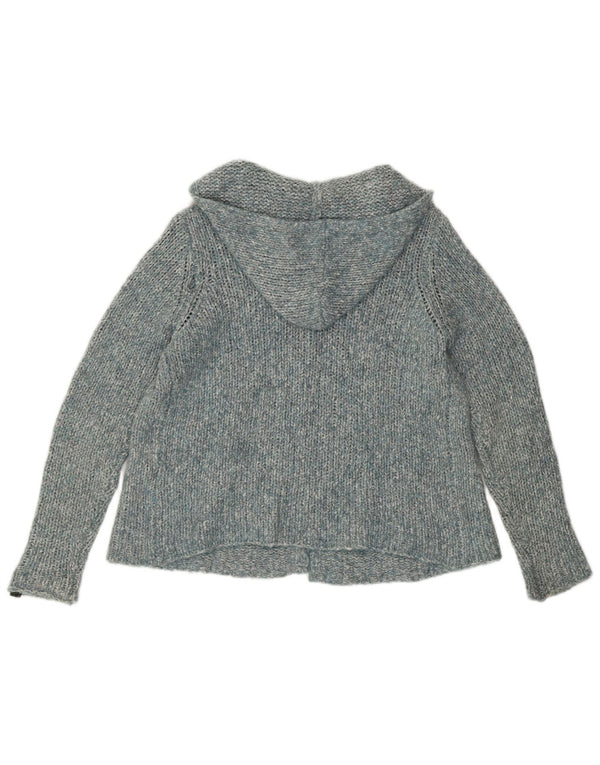 Damski sweter rozpinany z kapturem i luźnym krojem Refrigue UK 6 XS Niebieski nakrapiany