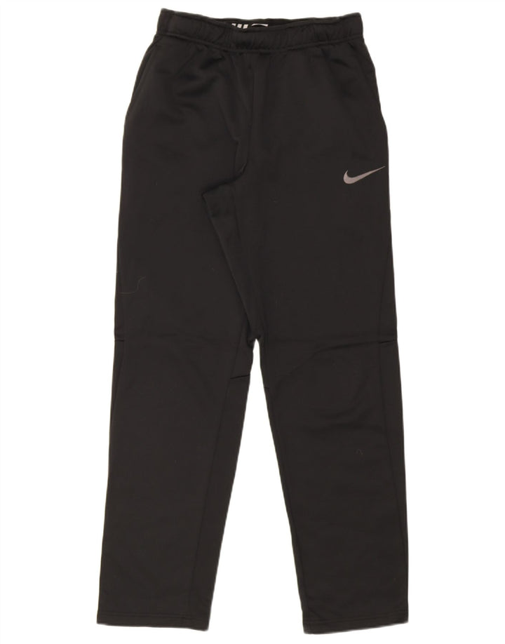 Męskie spodnie dresowe Nike Dri Fit, małe, czarne, poliestrowe