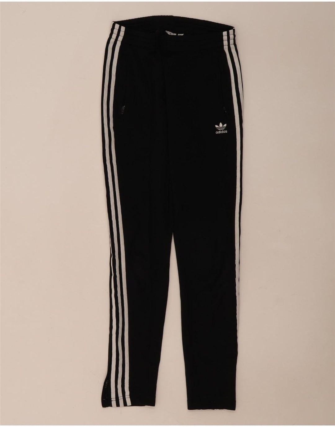 Damskie spodnie dresowe Adidas UK 8, małe, czarne, bawełniane