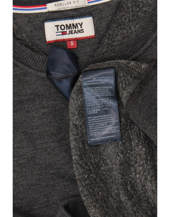 Męska bluza dresowa TOMMY HILFIGER o regularnym kroju, mała, szara, nakrapiana