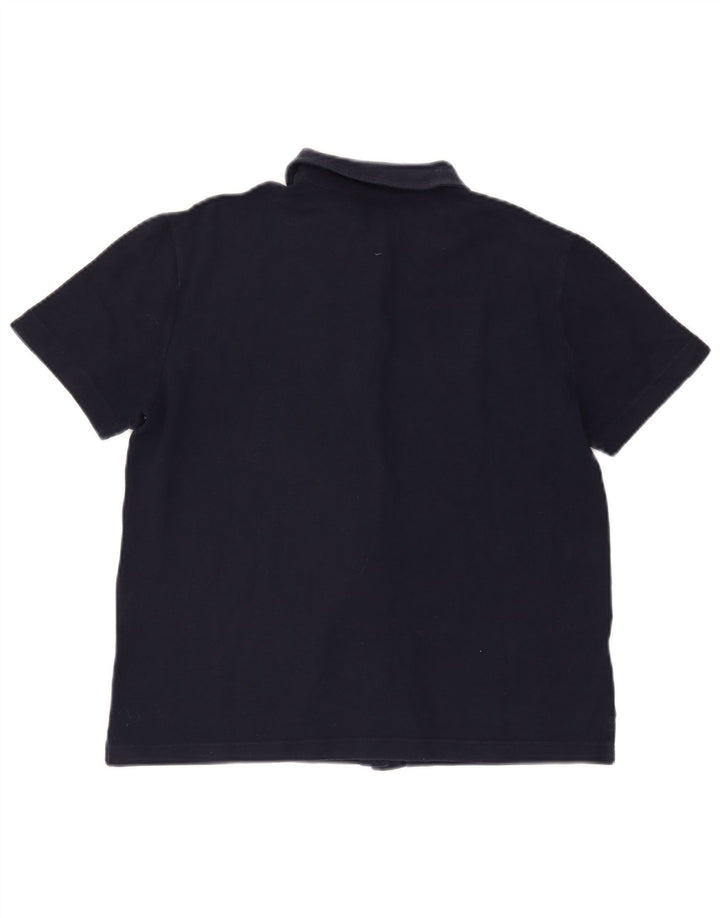 Koszula damska z krótkim rękawem FRED PERRY UK 18 XL, granatowa, bawełniana