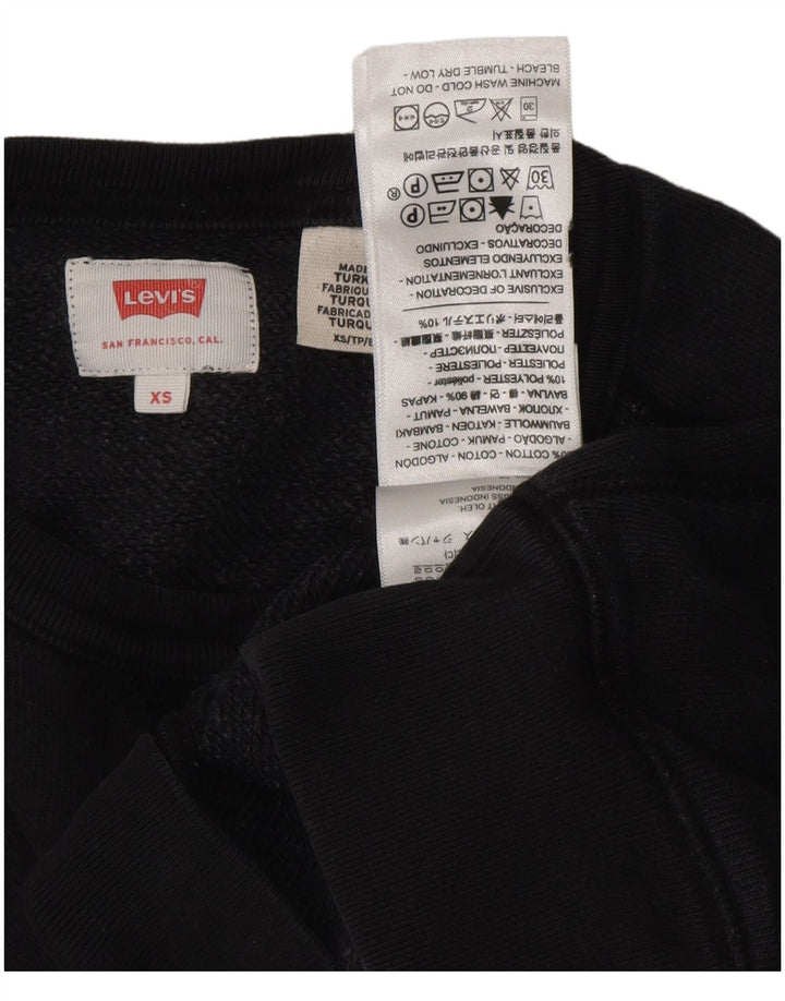 Damski sweter oversize LEVI'S UK 6 XS, czarny, bawełniany