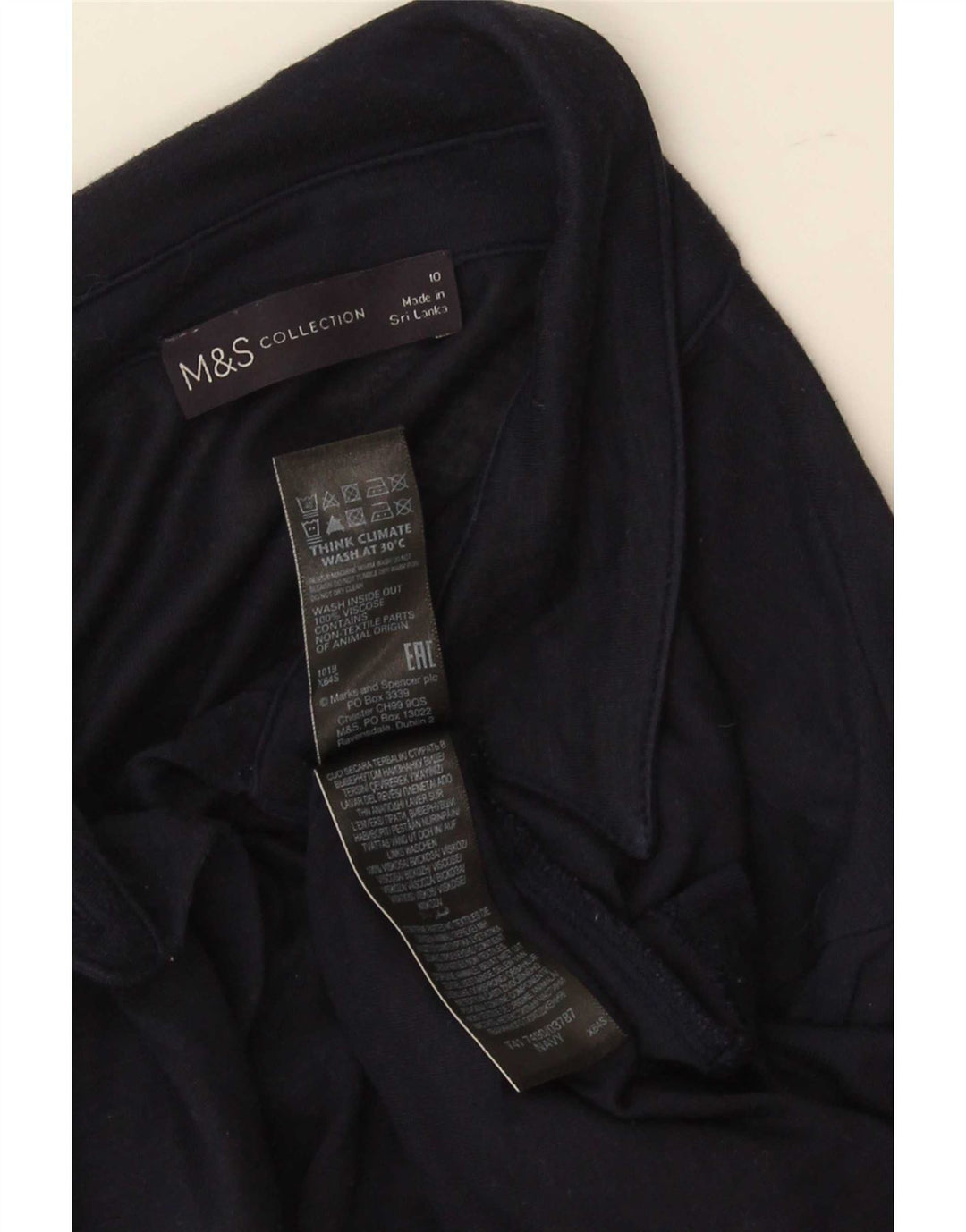 Koszula damska Marks & Spencer UK 10 Small, granatowa, wiskozowa