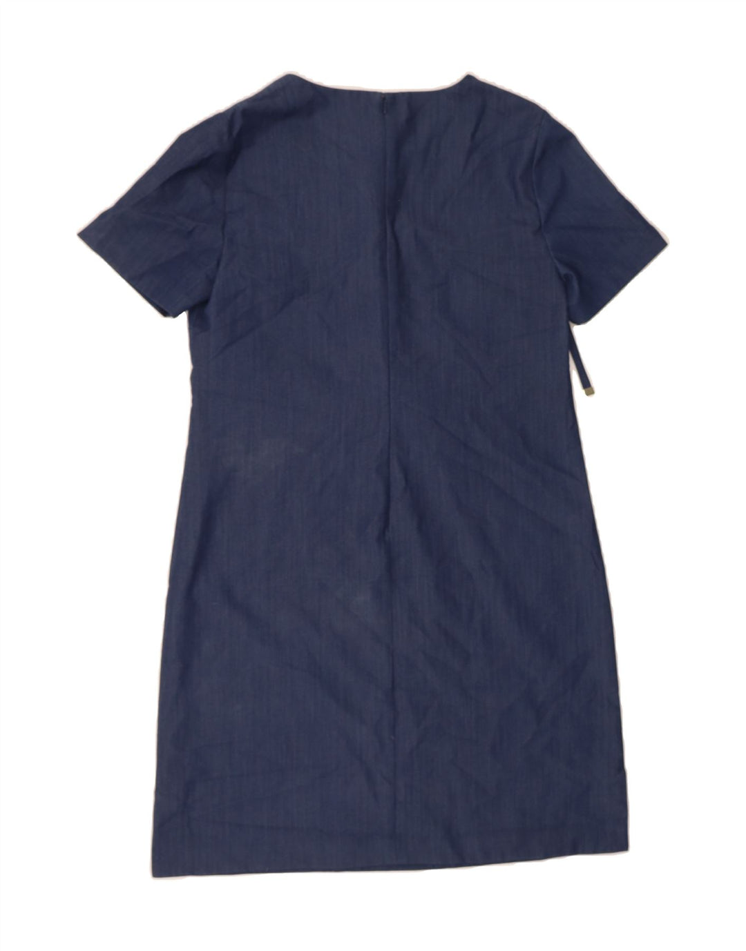 TOMMY HILFIGER Womens Sheath Dress US 10 Large Navy Blue Polyester Vintage Tommy Hilfiger and Second-Hand Tommy Hilfiger from Messina Hembry 