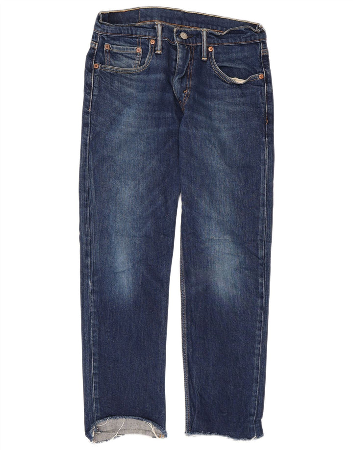 Damskie jeansy Levi's 502 Tapered W29 L30 Niebieskie bawełniane
