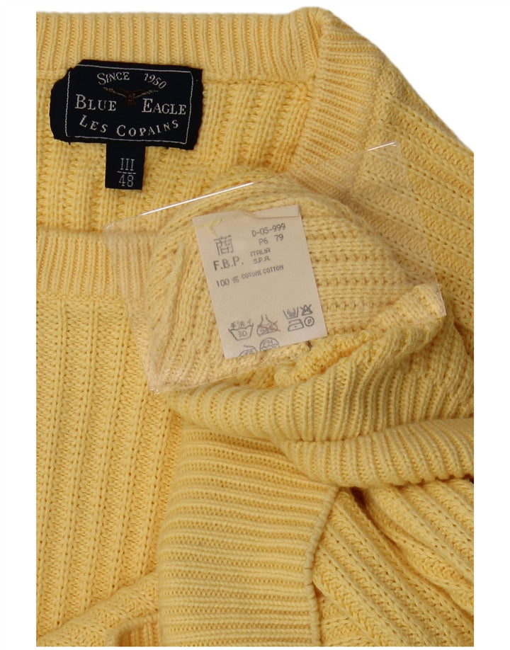 Sweter damski LES COPAINS Blue Eagle z okrągłym dekoltem IT 48 XL żółty