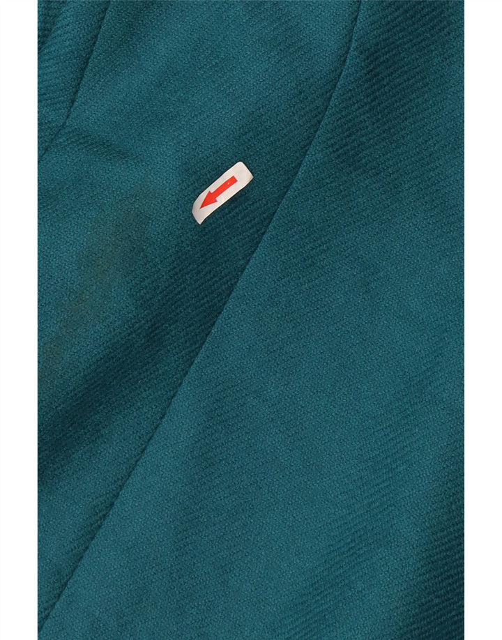 Luisa Spagnoli Damska marynarka zapinana na 1 guzik UK 20 2XL Niebieska wełna