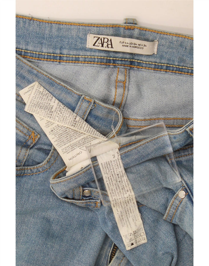 Męskie jeansy slim fit Zara EU 44 Large W34 L30 Niebieskie bawełniane