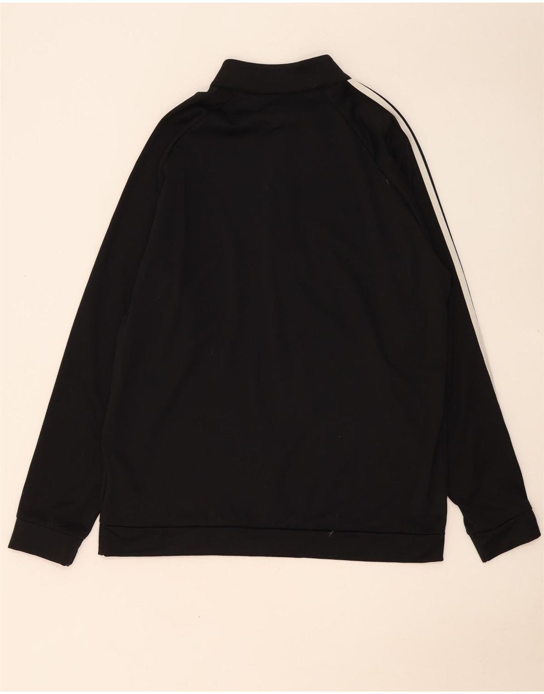 Adidas Męska bluza z zamkiem błyskawicznym, duży, czarny poliester