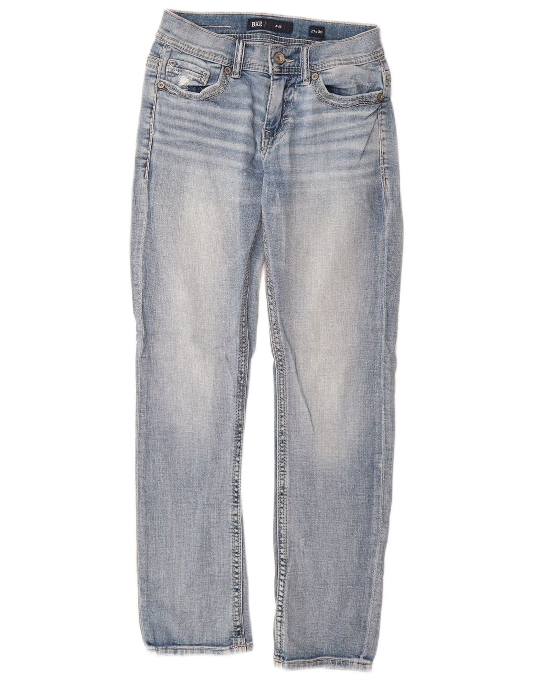 Damskie jeansy BKE Alec Straight W27 L30 Niebieskie bawełniane