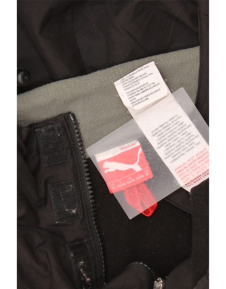 Męska kurtka wiatrówka Puma z kapturem i kapturem UK 42 XL Czarny poliester