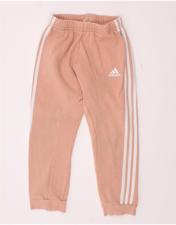 Adidas Dziewczęce Spodnie Dresowe Joggery 3-4 Lat Różowe Bawełniane