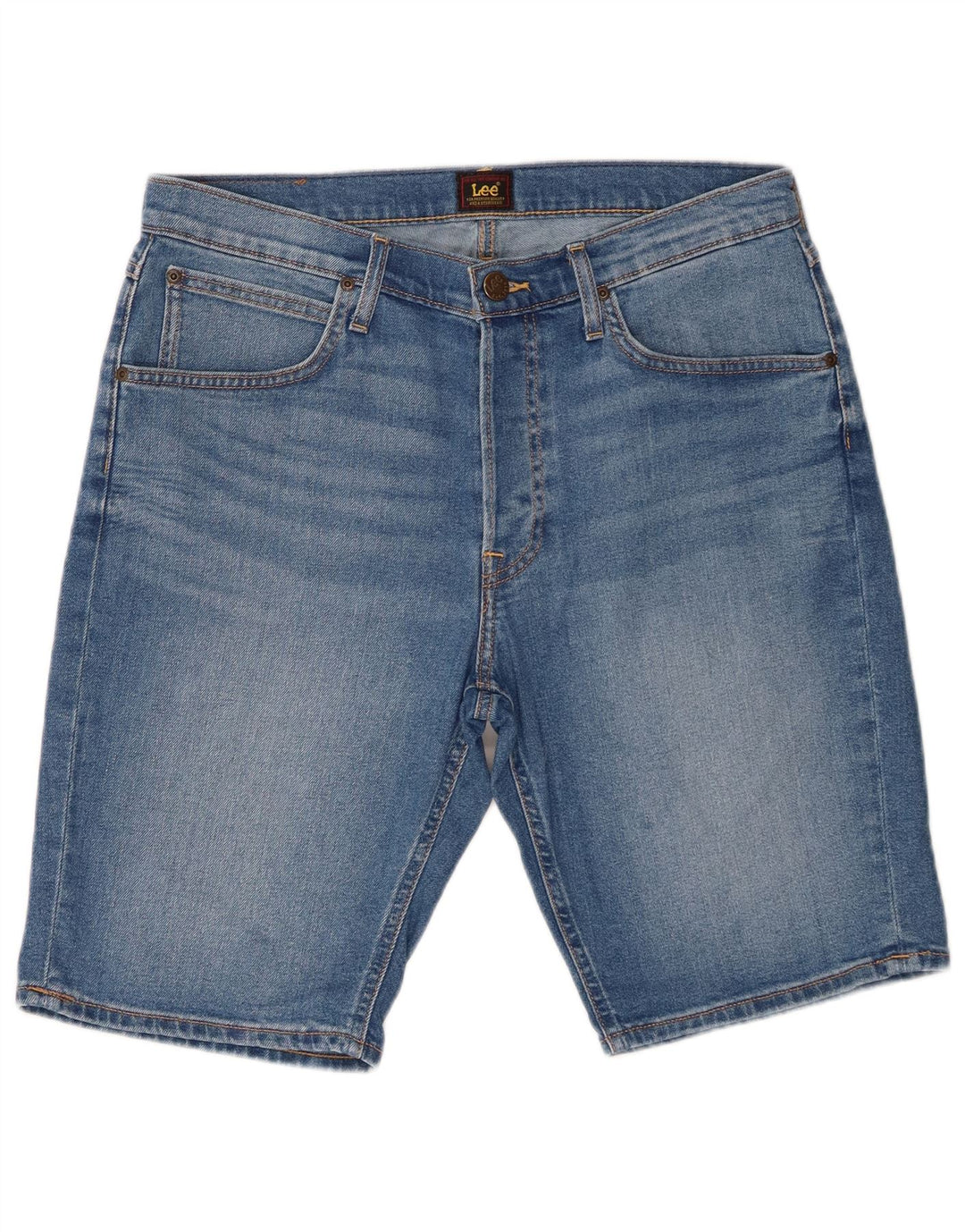 Męskie spodenki jeansowe Lee W33 Średnioniebieskie, bawełniane