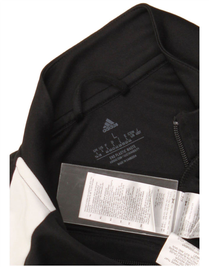 Damska kurtka dresowa Adidas Aeroready UK 16/18, duża, czarna, poliestrowa
