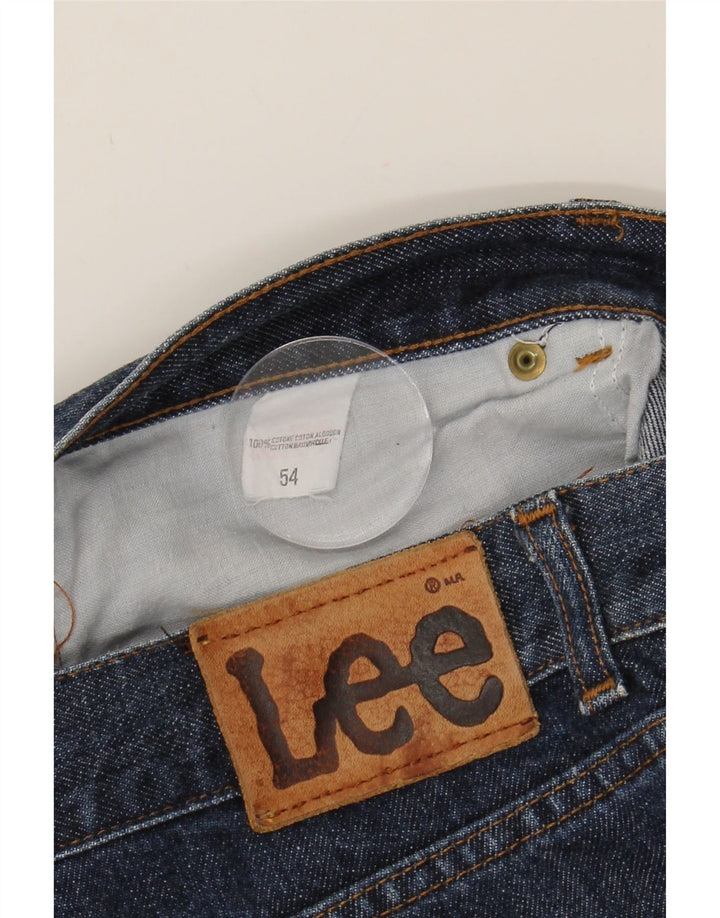 LEE Mens Straight Jeans IT 54 2XL W38 L29 Blue Cotton Vintage Lee and Second-Hand Lee from Messina Hembry 