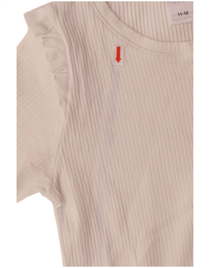 T-shirt dziewczęcy Zara 11-12 lat, biały