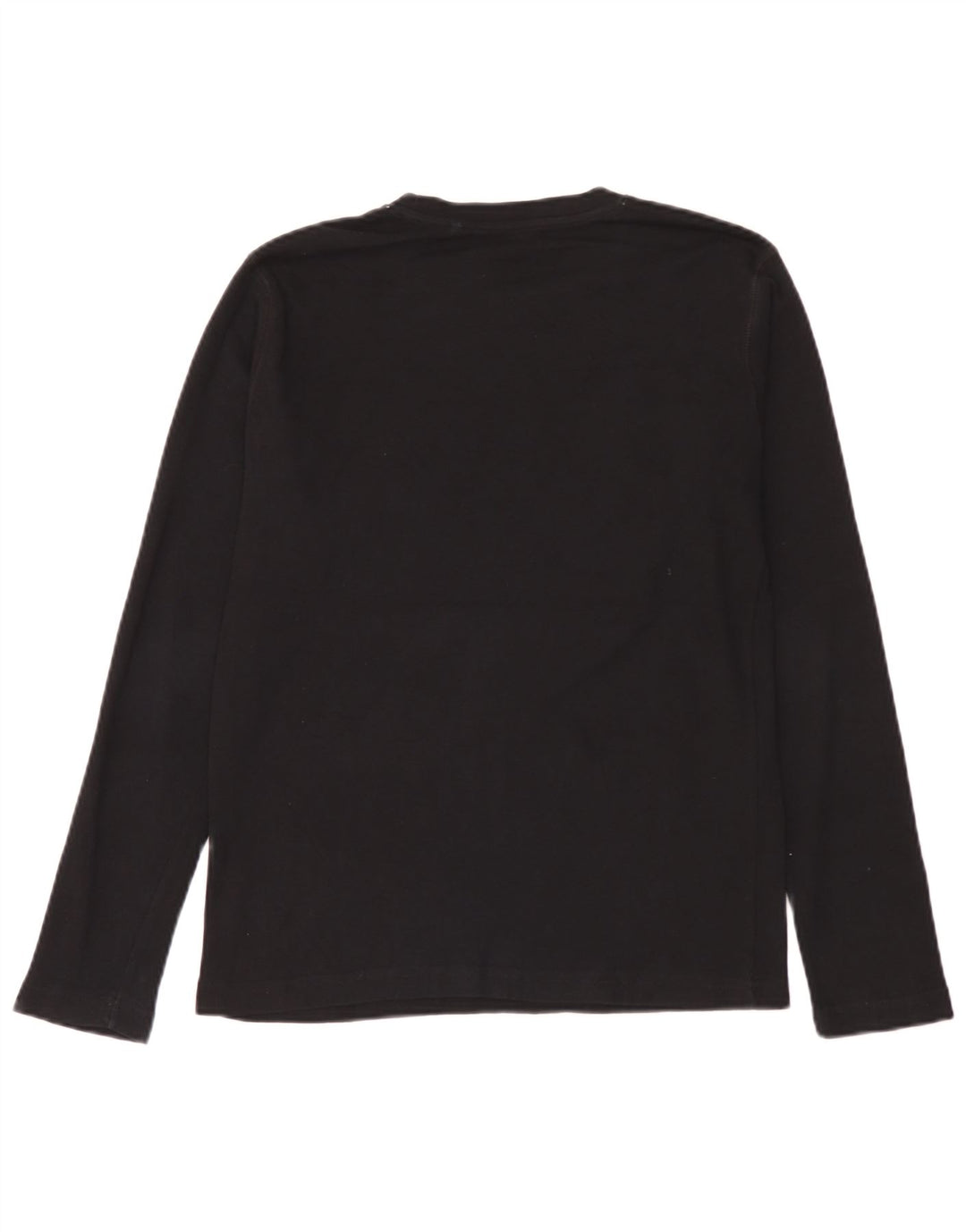 Damski top graficzny Guess z długim rękawem, UK 14, duży, czarny, bawełniany