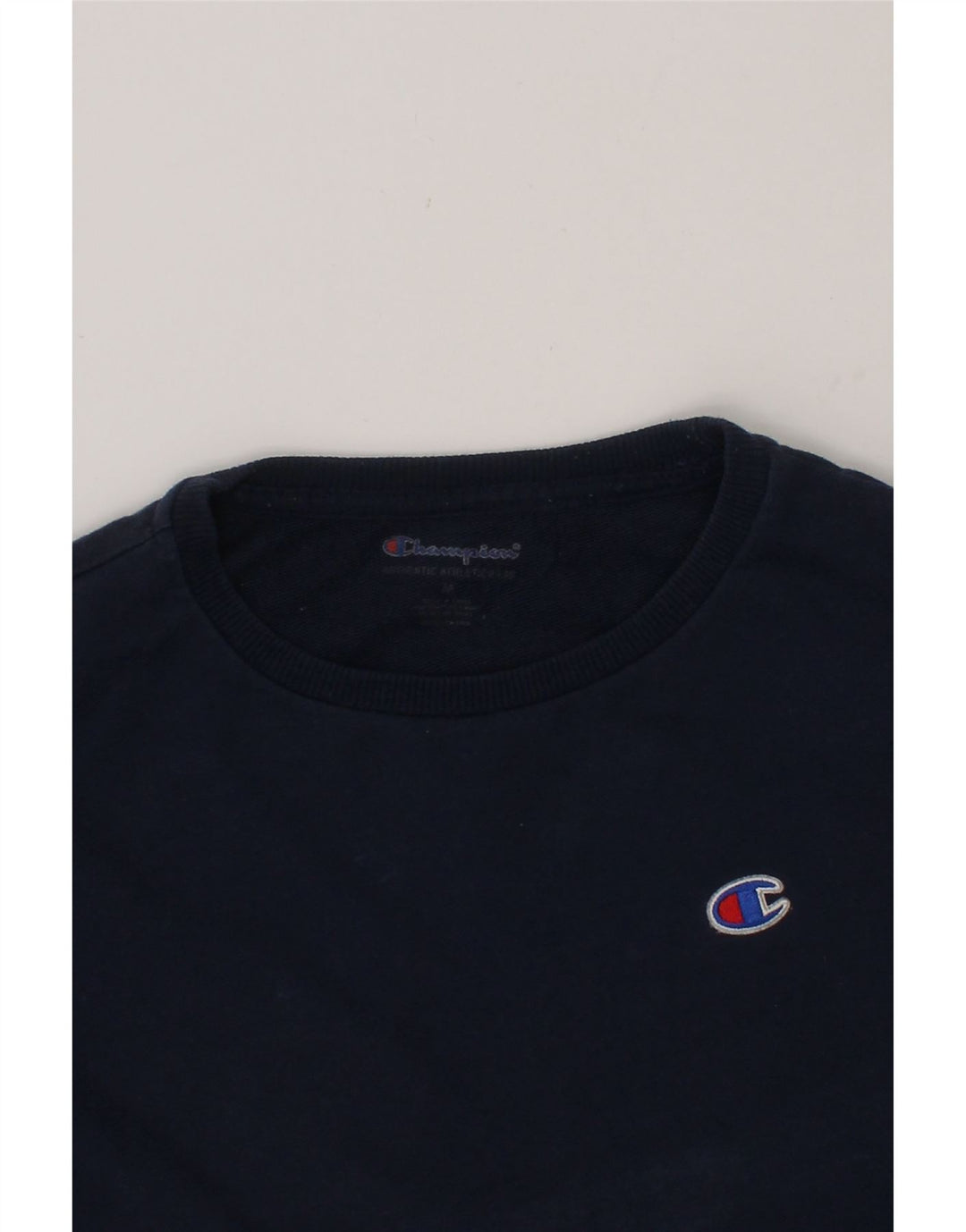 CHAMPION Boys Graphic Sweatshirt Jumper 9-10 Years Medium Navy Blue Cotton Vintage Champion and Second-Hand Champion from Messina Hembry 