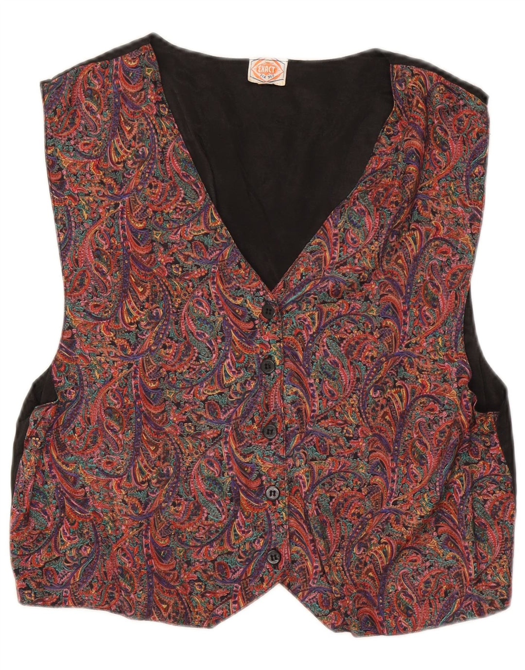 Kamizelka damska Vintage IT 44/46 Średnia wielobarwna paisley