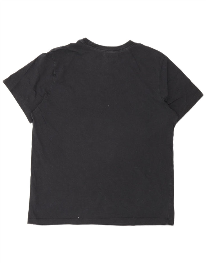 Męski T-shirt z grafiką Nike, duży, czarny, bawełniany