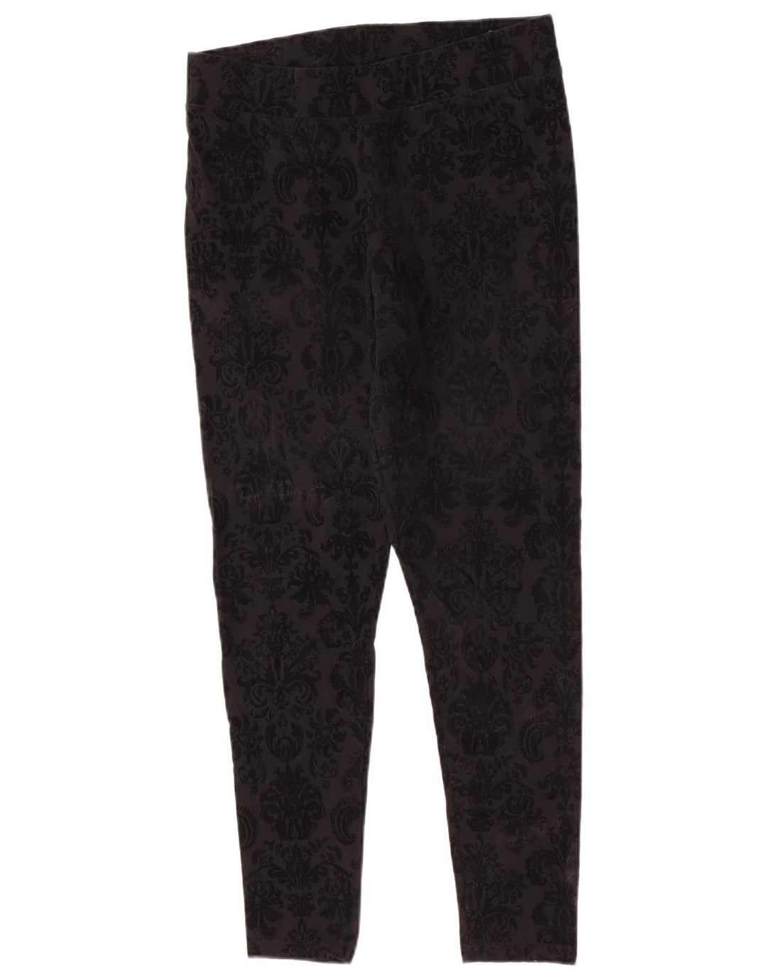 Legginsy damskie Marks & Spencer UK 14, średnie czarne, bawełniane, paisley