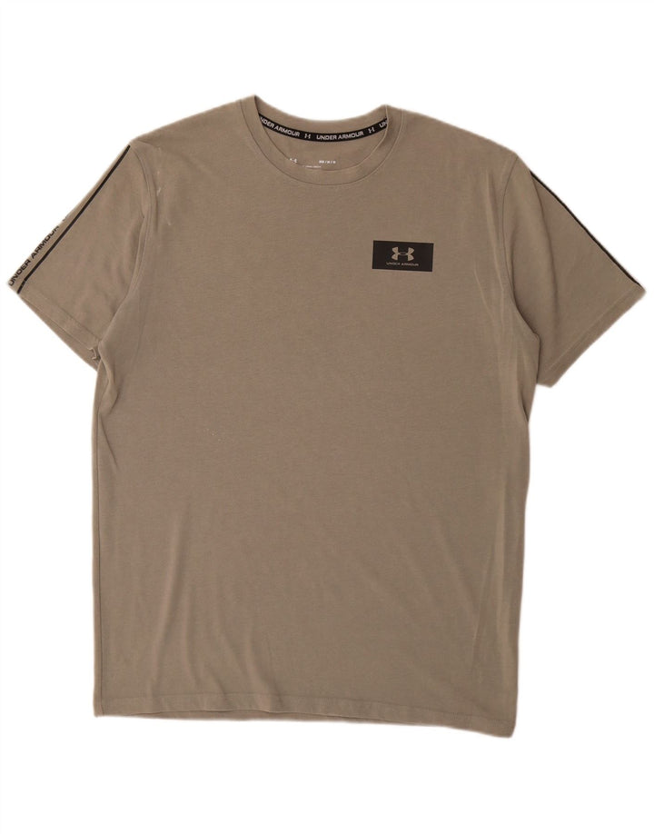 Męski t-shirt z grafiką UNDER ARMOUR Heat Gear, średnioszary