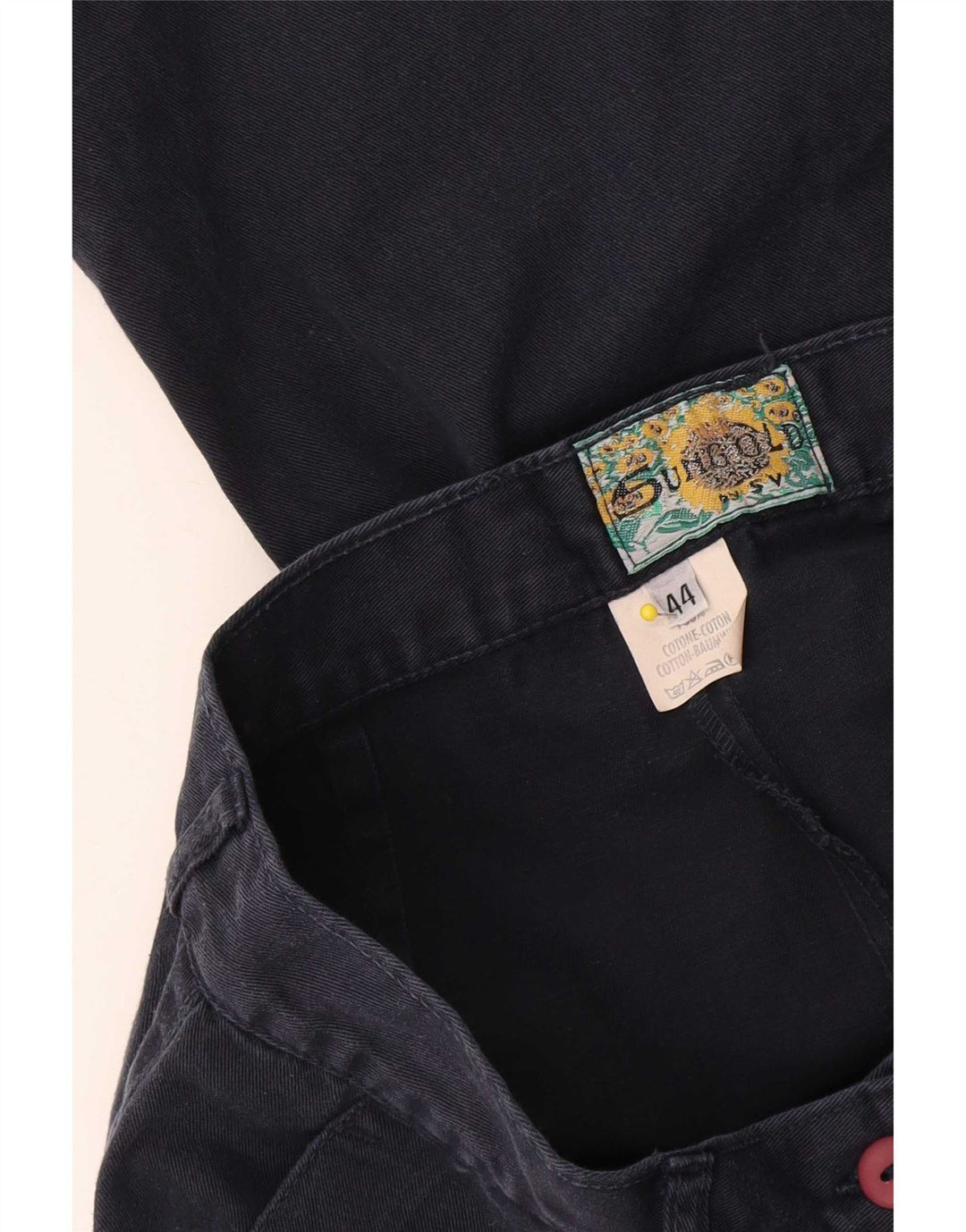 Vintage damskie bermudy cargo IT 44 Medium W28 granatowa bawełna