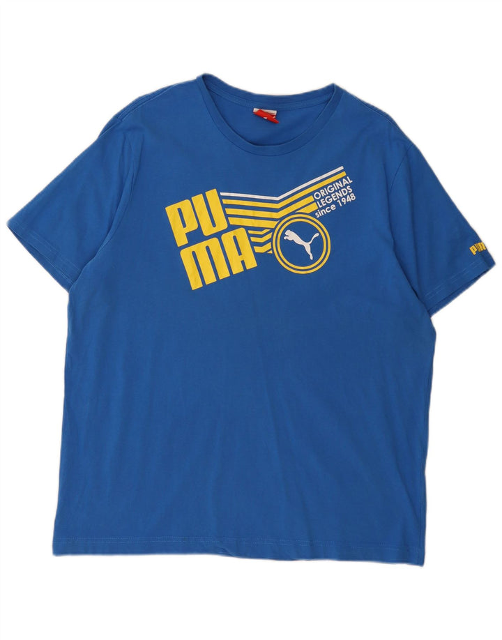Męski T-shirt z grafiką PUMA Top XL Niebieski
