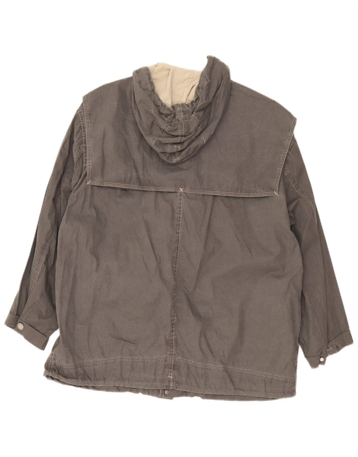 Męska kurtka wiatrówka z kapturem Vintage UK 38 Medium Grey