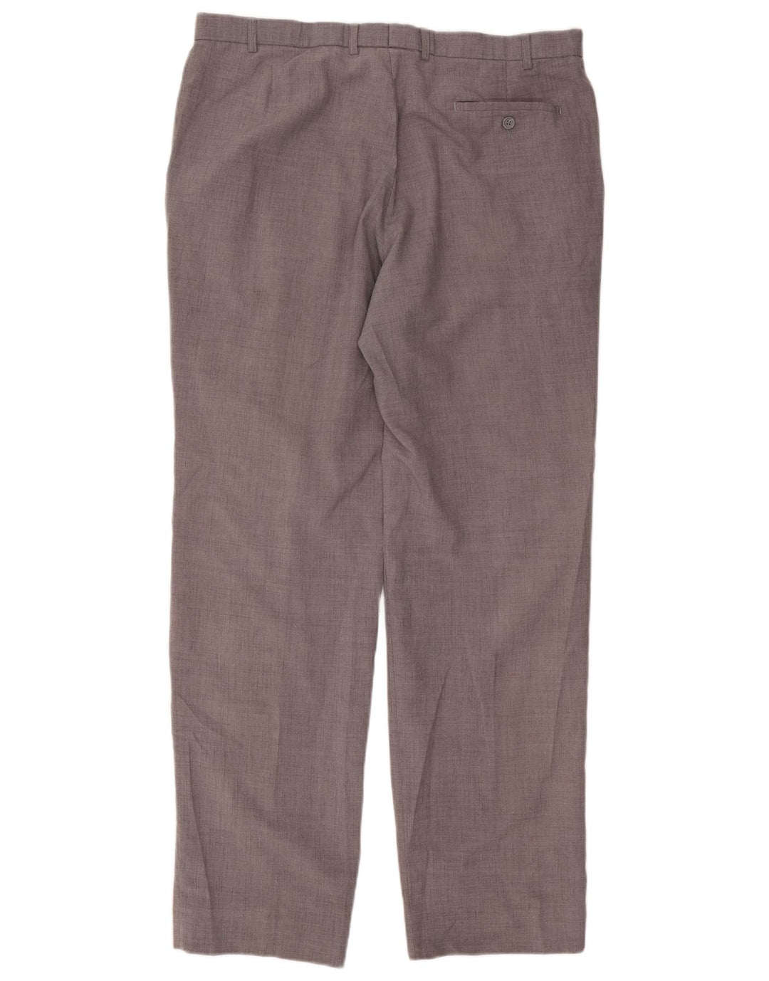 Marks & Spencer Męskie proste spodnie garniturowe W40 L35 Szary poliester