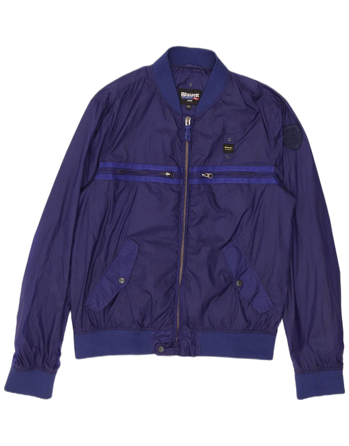 Męska kurtka bomberka BLAUER UK 44 2XL granatowa