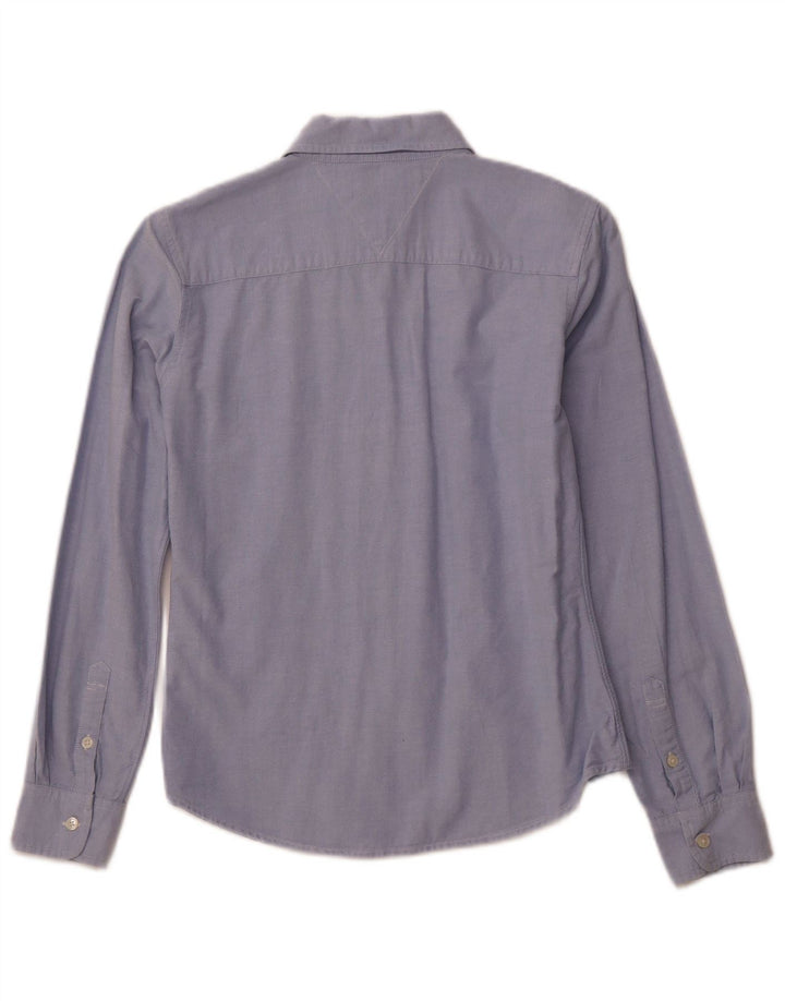 Koszula damska TOMMY HILFIGER UK 10 Small, niebieska, bawełniana